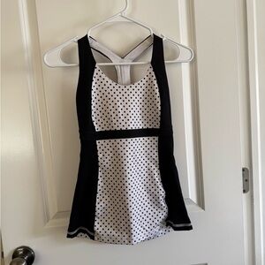Lululemon Black & White Polka Dot Tank 🐼